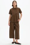 Pleated Contrast Shirt