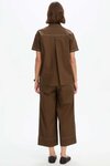 Pleated Contrast Shirt