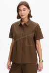 Pleated Contrast Shirt