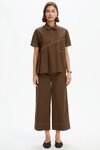 Pleated Contrast Shirt