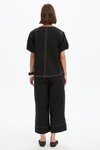 Bishop Sleeve Contrast Top