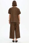 Bishop Sleeve Contrast Top