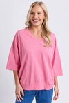 Mazie Vee Neck (Pink Lemonade)