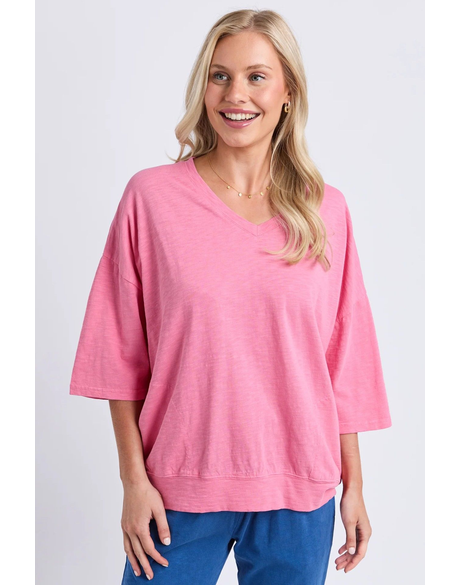 Mazie Vee Neck (Pink Lemonade)