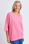 Mazie Vee Neck (Pink Lemonade)