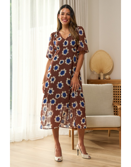 V Neck Features Dress