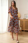 V Neck Features Dress