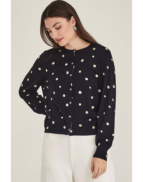 Kaia Spot Cardigan