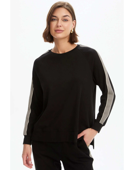 Stripe Sleeve Sweat (Summer Weight)
