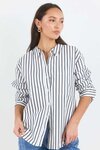 You Got This Stripe Oversized Boyfriend Shirt