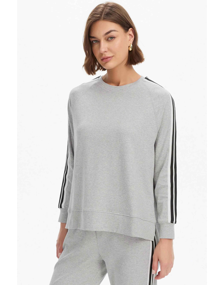 Stripe Sleeve Sweat (Summer Weight)