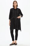 Handkerchief Hem Contrast Shirt