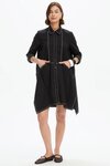 Handkerchief Hem Contrast Shirt