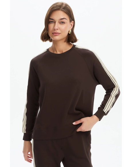 Stripe Sleeve Sweat (Summer Weight)