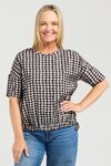 Nikita Top (Black Check)