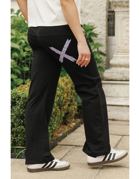 Avenue Pants (Black w Blue Haven Stripe)