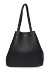 Carter Tote Black & Tan Chain Print