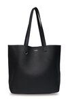 Carter Tote Black & Tan Chain Print