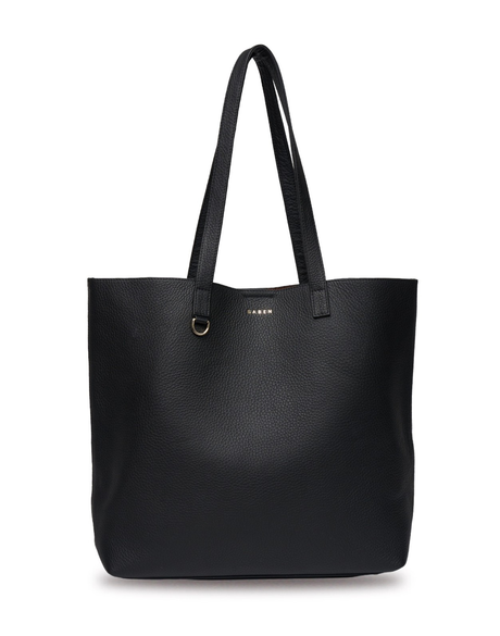 Carter Tote Black & Tan Chain Print