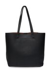 Carter Tote Black & Tan Chain Print