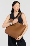 Carter Tote Tan & Tan Chain Print