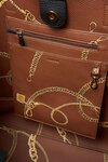 Carter Tote Tan & Tan Chain Print