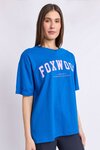 Interval Tee (Cobalt & Neon Pink)
