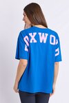 Interval Tee (Cobalt & Neon Pink)