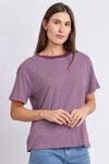 Hutch Stripe Tee (Plum)