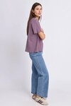 Hutch Stripe Tee (Plum)