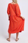 Bloom Dress (Tangello Stripe)