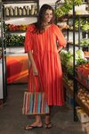 Bloom Dress (Tangello Stripe)