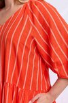 Bloom Dress (Tangello Stripe)
