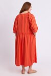 Bloom Dress (Tangello Stripe)