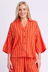 Bloom Shirt (Tangello Stripe)