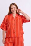 Bloom Shirt (Tangello Stripe)