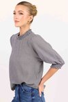 Influential Mini Gingham High Neck Top