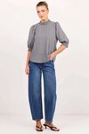 Influential Mini Gingham High Neck Top