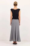 Summit Linen Blend Tie Waist Bias Maxi Skirt