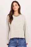 Unite Stripe Long Sleeve Contrast Binding Tee
