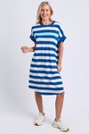 Mckinley Dress (China Blue/White Stripe)