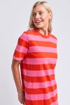 Sprtiz Stripe Dress (Tang/Pink Lemonade Stripe)
