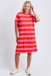 Sprtiz Stripe Dress (Tang/Pink Lemonade Stripe)