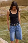 Acadmy Deep Blue Denim Barrel Shorts