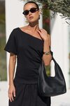 Proximity Black Tee Shirt Maxi Dress