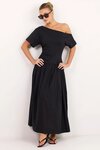 Proximity Black Tee Shirt Maxi Dress