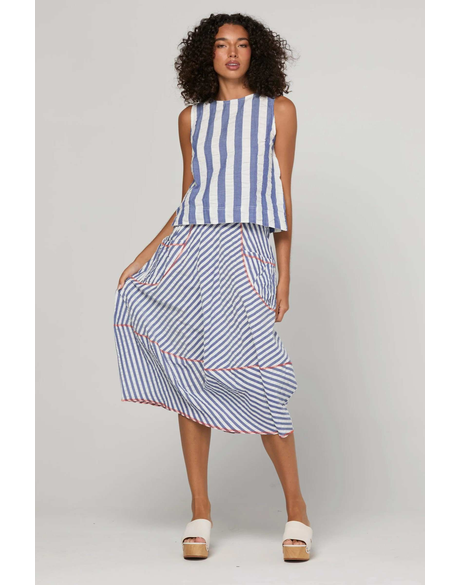 Guru Skirt - Ocean Stripe