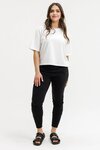 Apartment Pants - Black with Cherry/Blush Squiggle