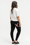 Apartment Pants - Black with Cherry/Blush Squiggle
