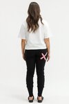 Apartment Pants - Black with Cherry/Blush Squiggle